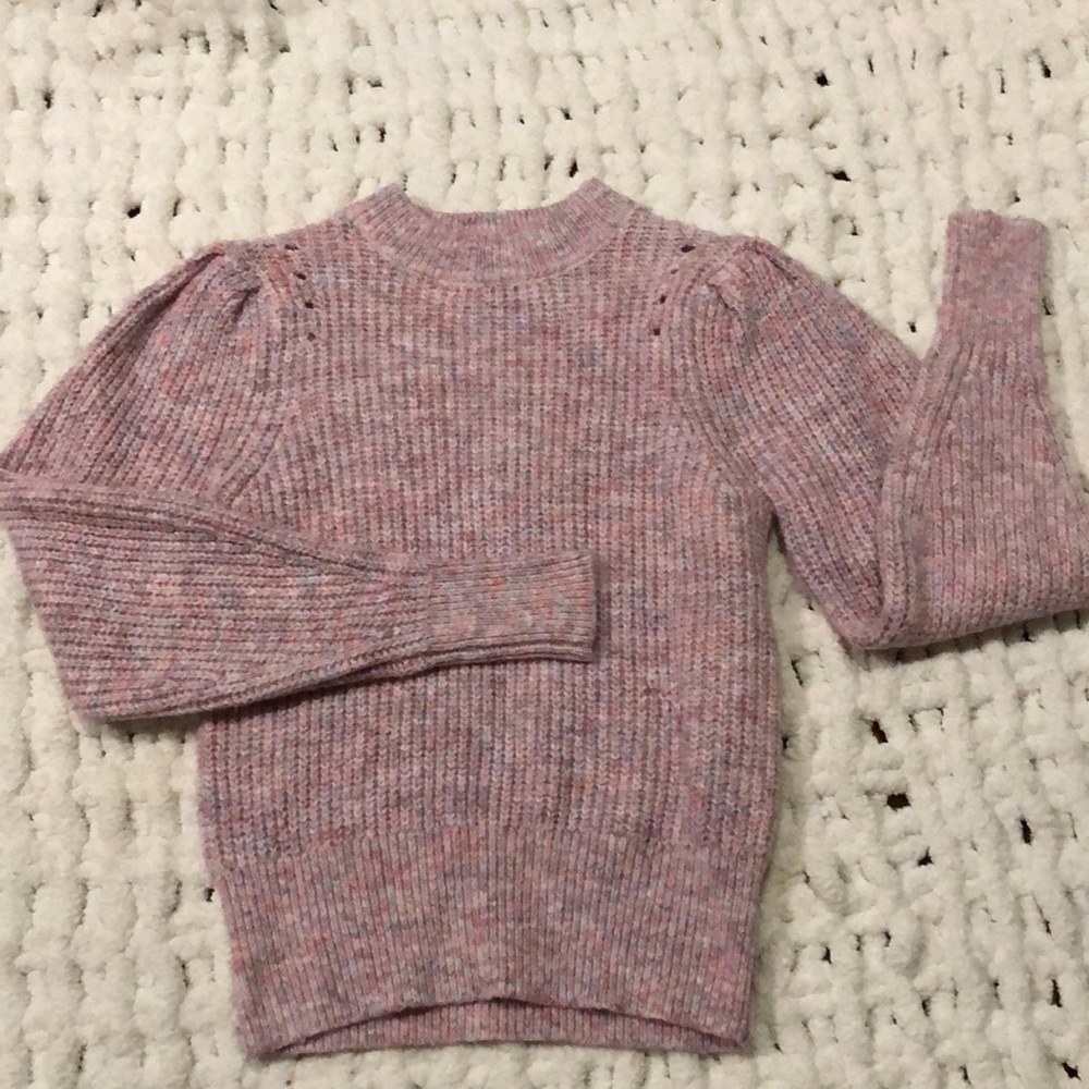 Pink grey sweater